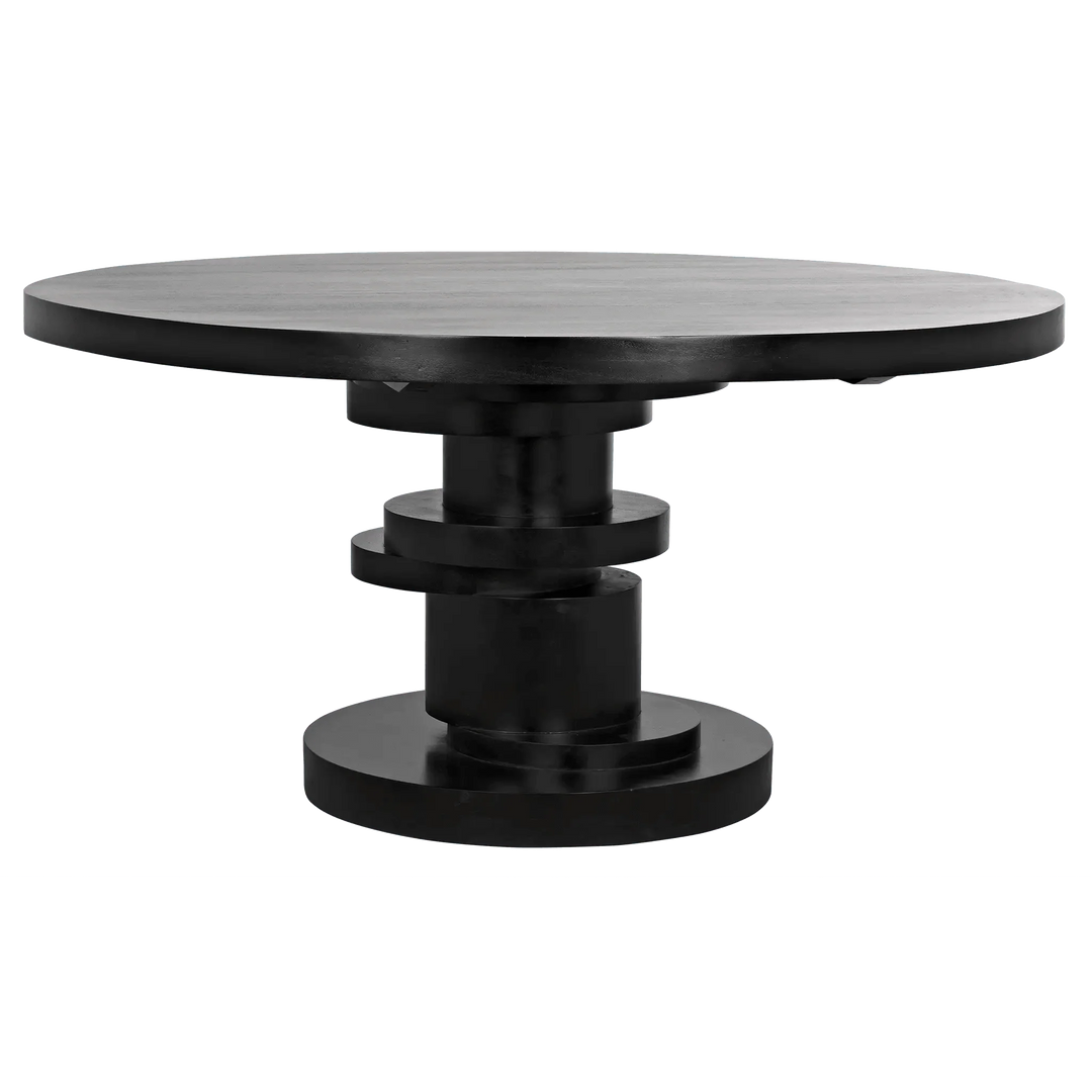 SwayLiving Hugo Dining Table, Hand Rubbed Black DINING TABLES