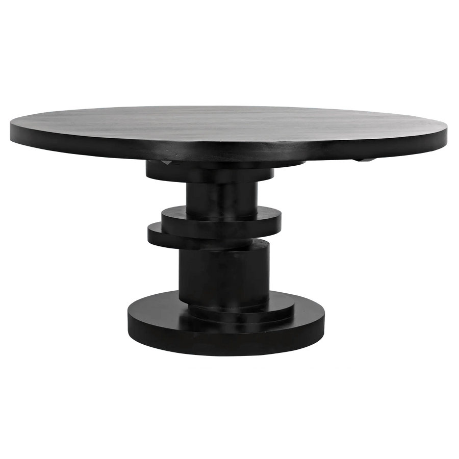 SwayLiving Hugo Dining Table, Hand Rubbed Black DINING TABLES
