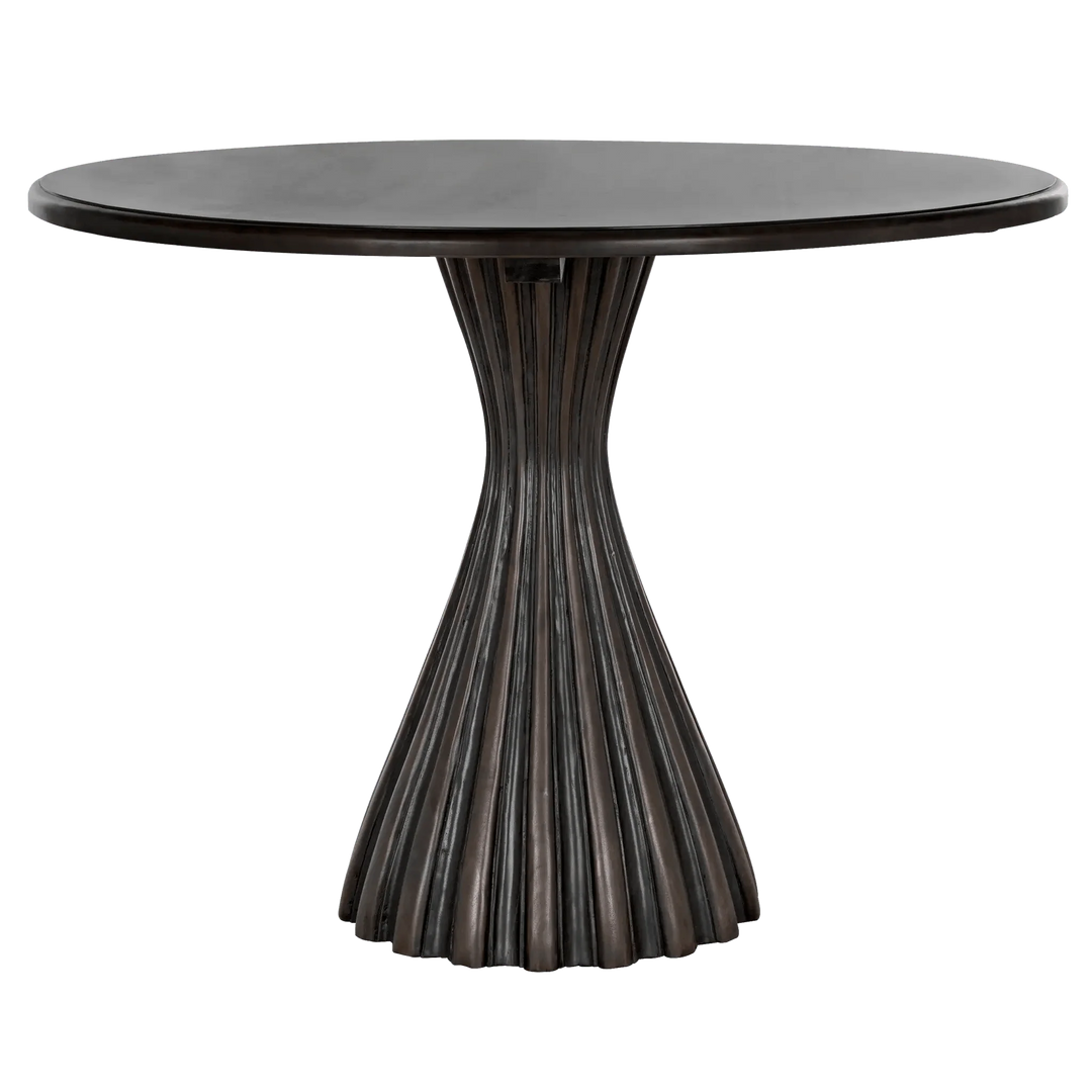 SwayLiving Osiris Dining Table, Pale Rubbed with Light Brown Trim DINING TABLES