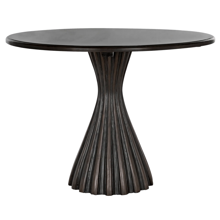 SwayLiving Osiris Dining Table, Pale Rubbed with Light Brown Trim DINING TABLES