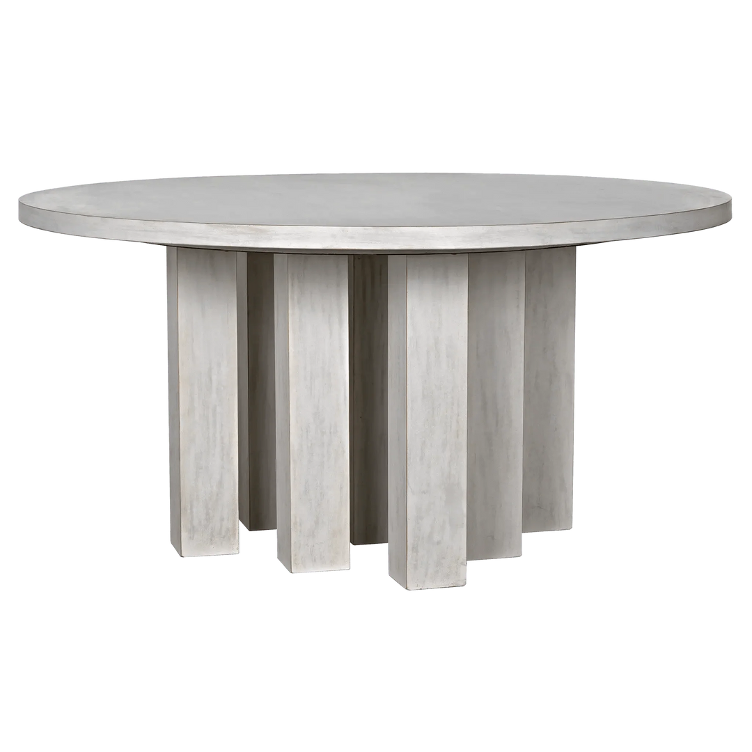SwayLiving Resistance Dining Table, White Wash DINING TABLES