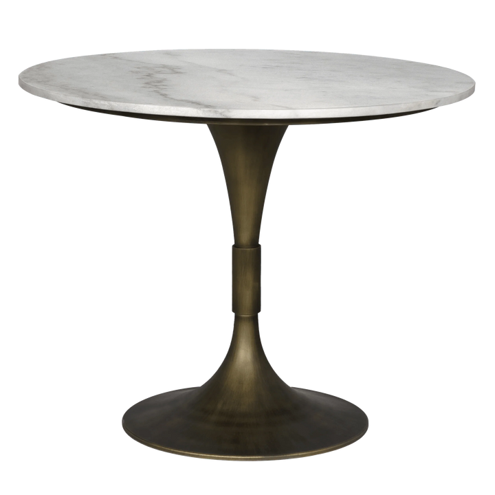 SwayLiving Jman Table 36", Aged Brass Finish DINING TABLES