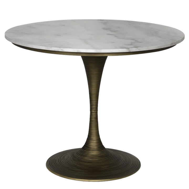 SwayLiving Joni Table 36", Aged Brass Finish DINING TABLES