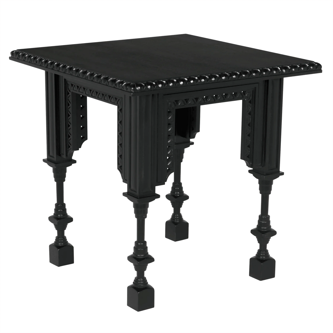 SwayLiving Luxor Side Table, Hand Rubbed Black ACCENT TABLES