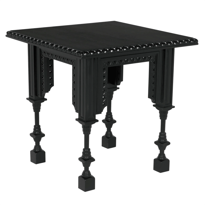 SwayLiving Luxor Side Table, Hand Rubbed Black ACCENT TABLES