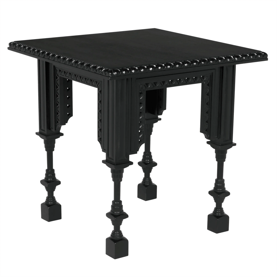 SwayLiving Luxor Side Table, Hand Rubbed Black ACCENT TABLES