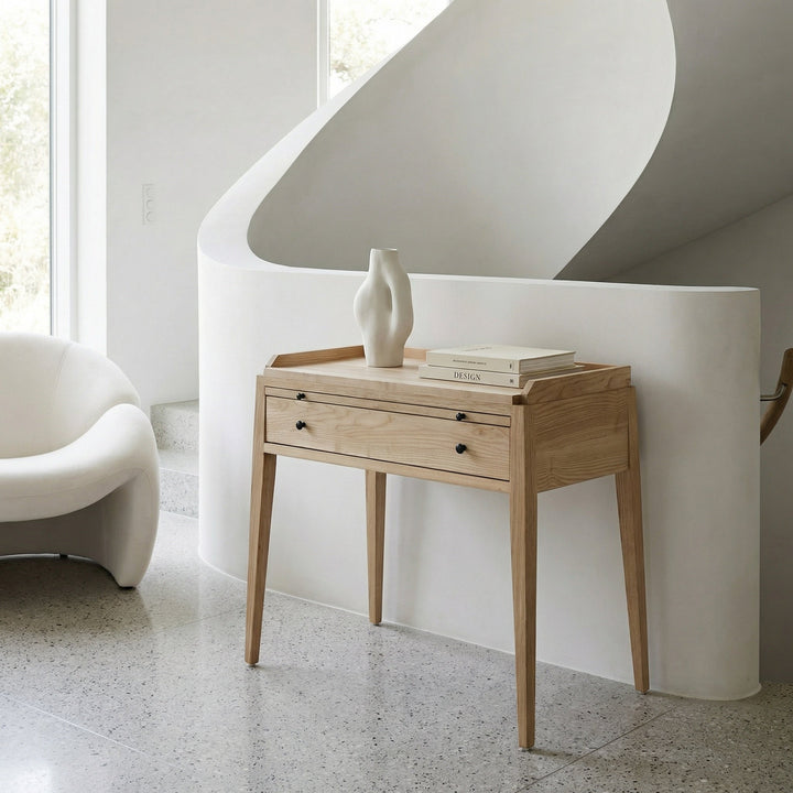 SwayLiving - Hiller Side Table, Elm - GTAB674