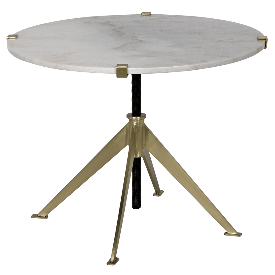 SwayLiving Edith Adjustable Side Table, Large - Antique Brass ACCENT TABLES