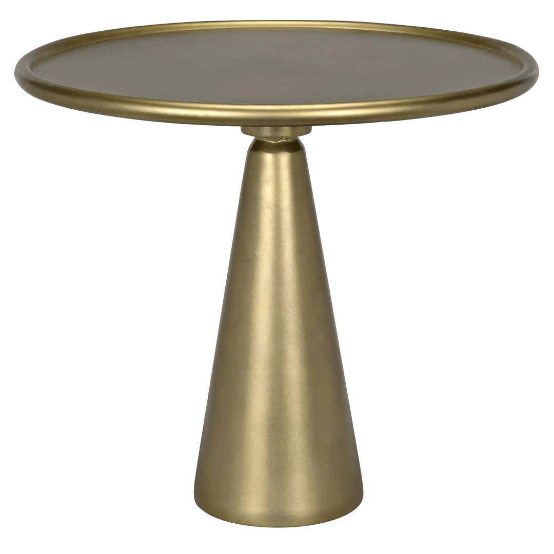SwayLiving Hiro Short Side Table, Metal with Brass Finish ACCENT TABLES