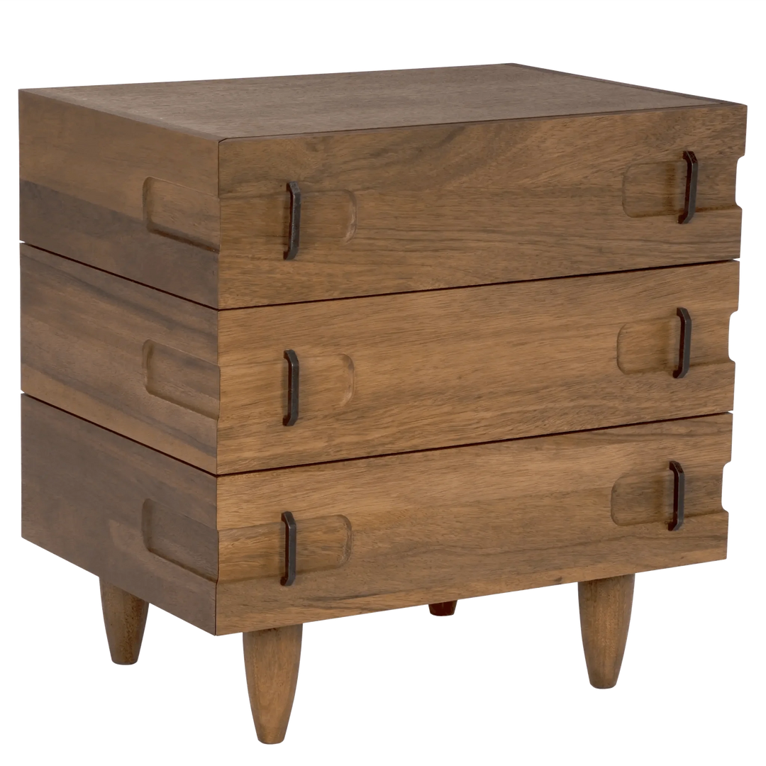 SwayLiving David 32" Side Table, Dark Walnut ACCENT TABLES