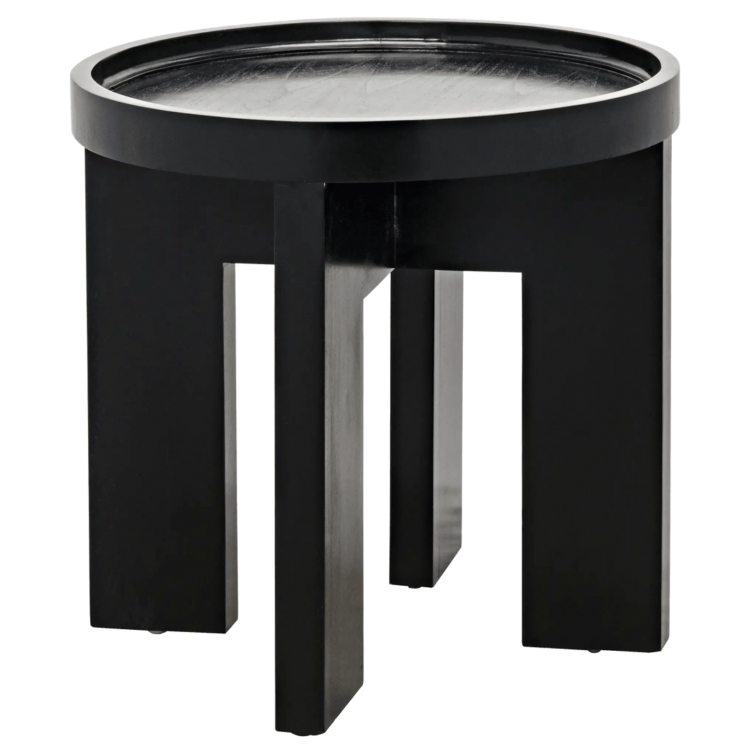 SwayLiving Gavin Side Table, Hand Rubbed Black ACCENT TABLES