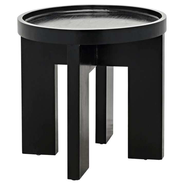 SwayLiving Gavin Side Table, Hand Rubbed Black ACCENT TABLES