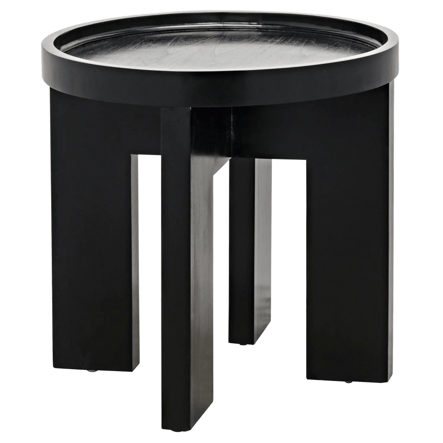 SwayLiving Gavin Side Table, Hand Rubbed Black ACCENT TABLES