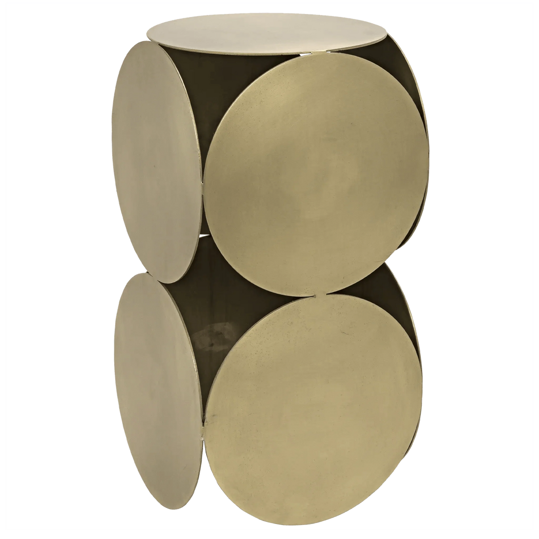 SwayLiving Lola Side Table, Metal with Brass Finish ACCENT TABLES