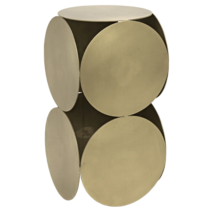 SwayLiving Lola Side Table, Metal with Brass Finish ACCENT TABLES
