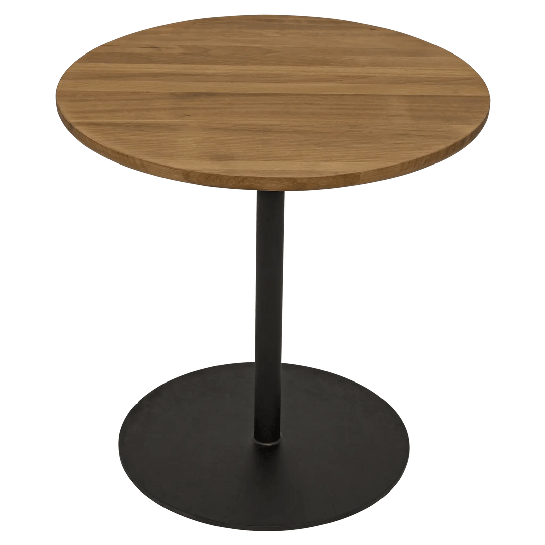 SwayLiving Ford Small Side Table, Gold Teak with Steel Base ACCENT TABLES
