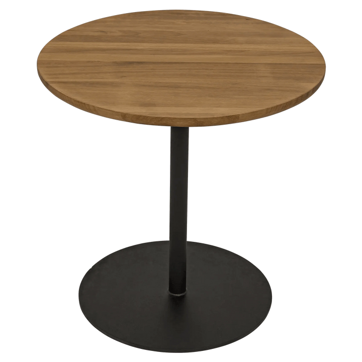 SwayLiving Ford Small Side Table, Gold Teak with Steel Base ACCENT TABLES