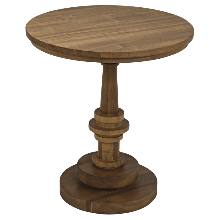 SwayLiving Comodo Side Table, Gold Teak ACCENT TABLES
