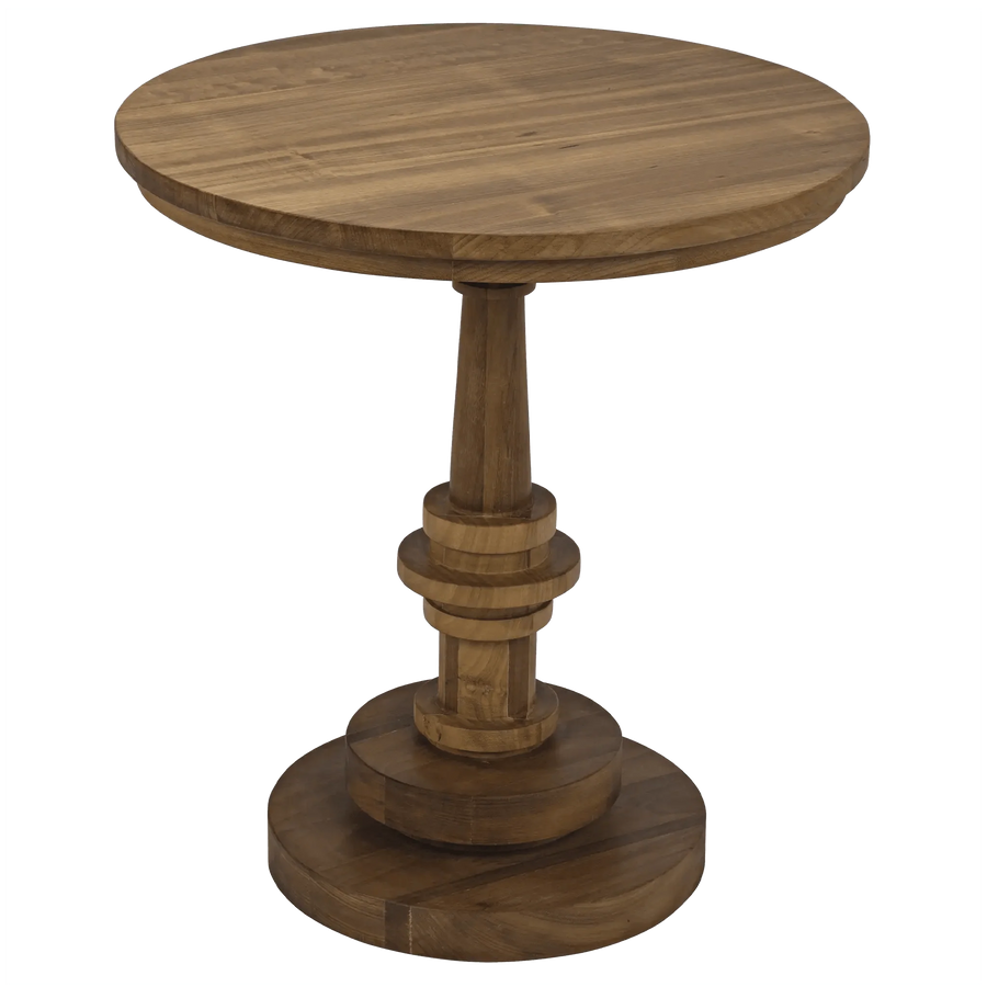 SwayLiving Comodo Side Table, Gold Teak ACCENT TABLES