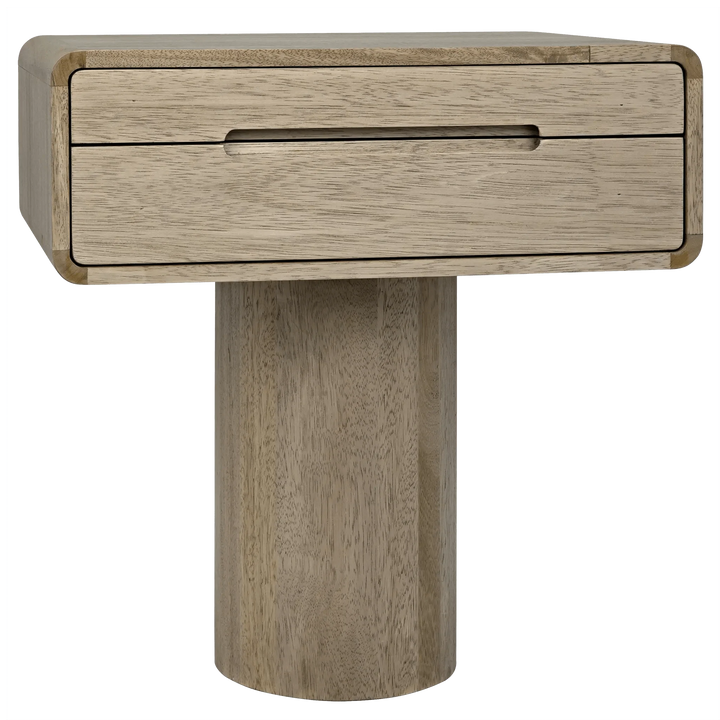SwayLiving Langford Side Table, Washed Walnut ACCENT TABLES