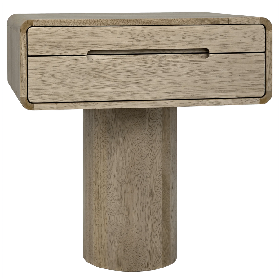 SwayLiving Langford Side Table, Washed Walnut ACCENT TABLES