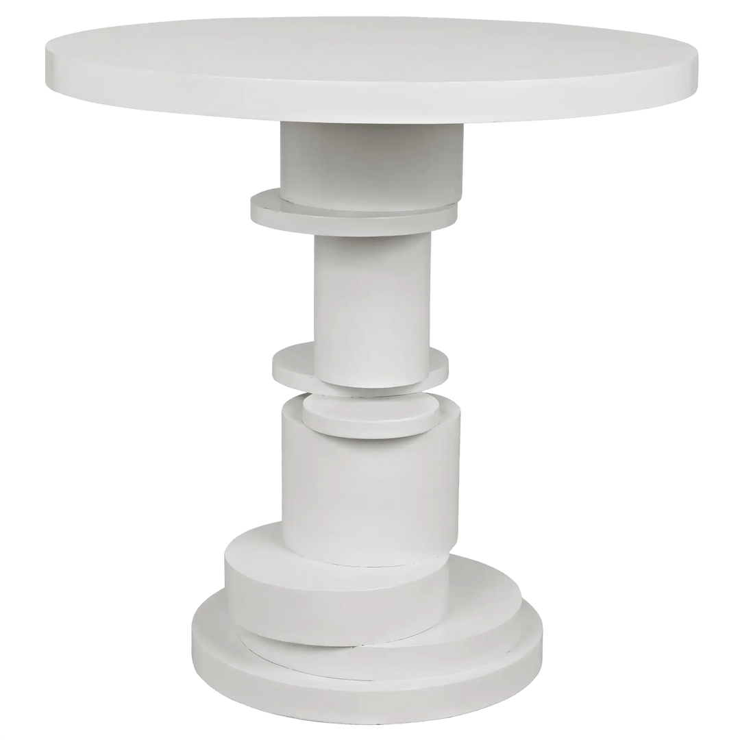 SwayLiving Hugo Side Table, Solid White ACCENT TABLES