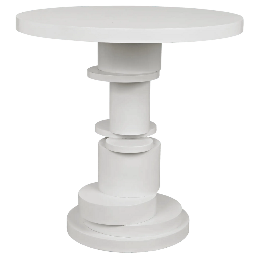 SwayLiving Hugo Side Table, Solid White ACCENT TABLES