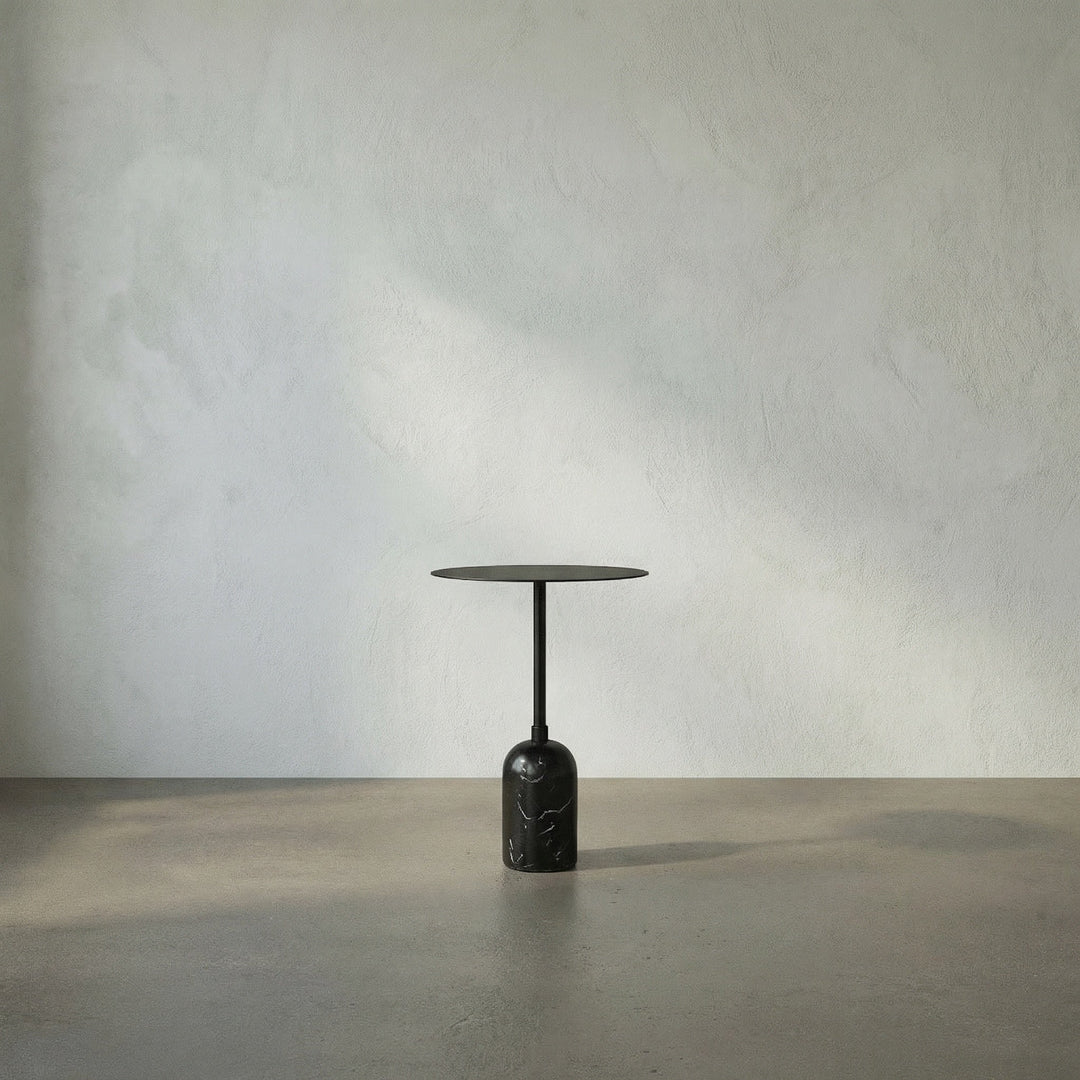 SwayLiving - Shantu Side Table with Metal Top - GTAB9010MTB