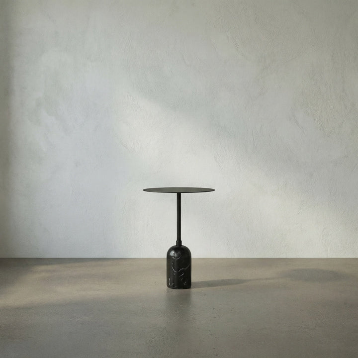 SwayLiving - Shantu Side Table with Metal Top - GTAB9010MTB