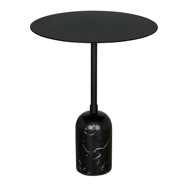 SwayLiving - Shantu Side Table with Metal Top - GTAB9010MTB