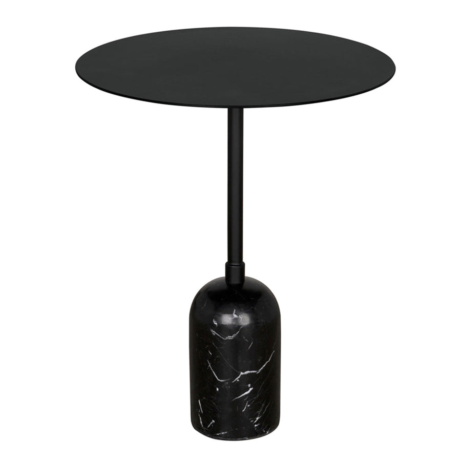 SwayLiving - Shantu Side Table with Metal Top - GTAB9010MTB
