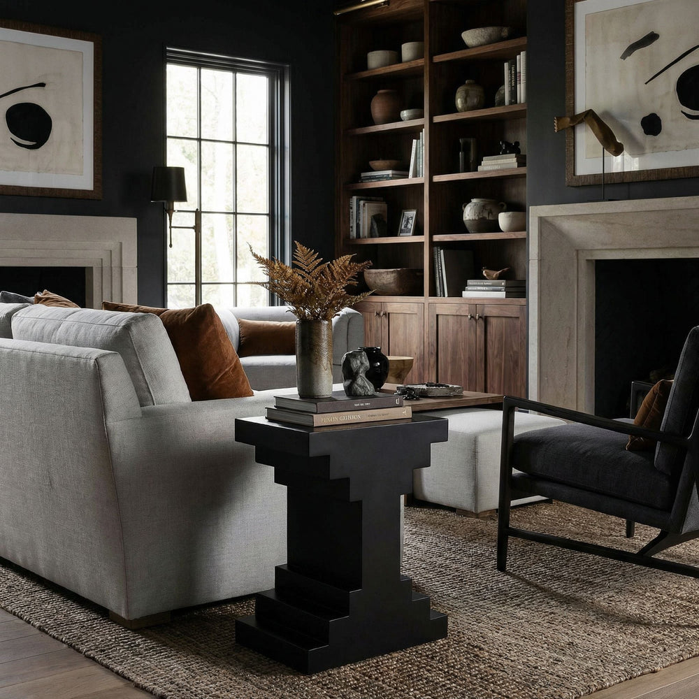 SwayLiving - Melbourne Side Table - GTAB9026BKW