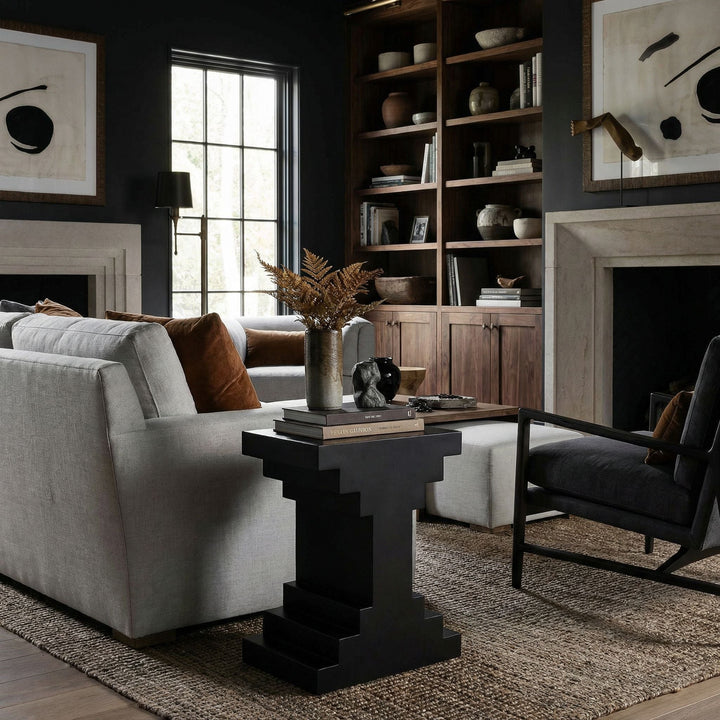 SwayLiving - Melbourne Side Table - GTAB9026BKW
