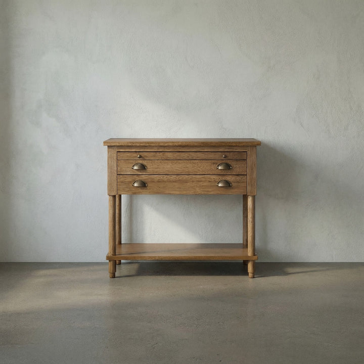 SwayLiving Artemio Side Table - Dark Walnut
