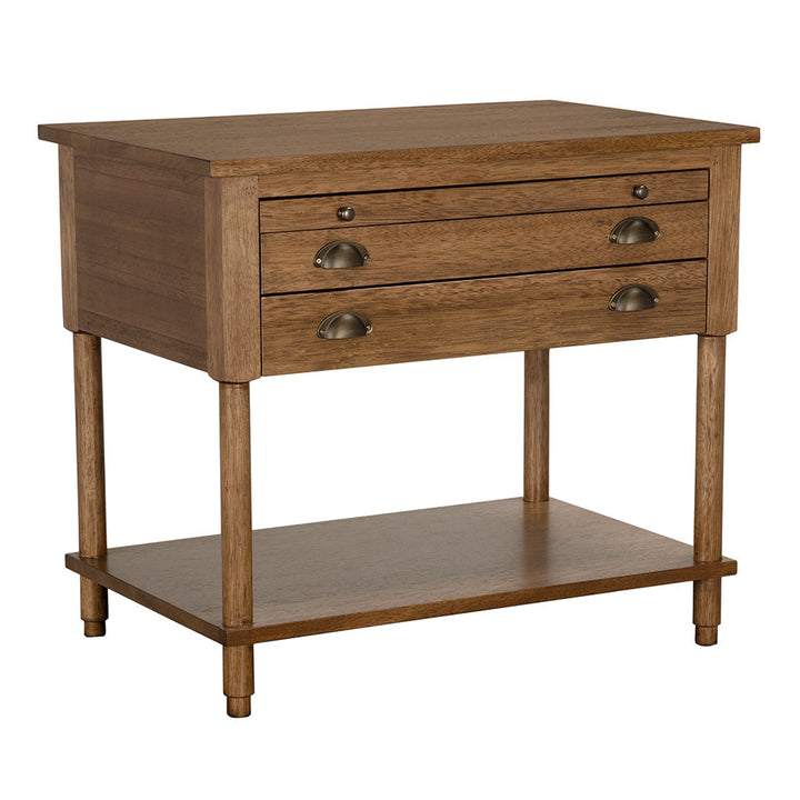SwayLiving Artemio Side Table - Dark Walnut