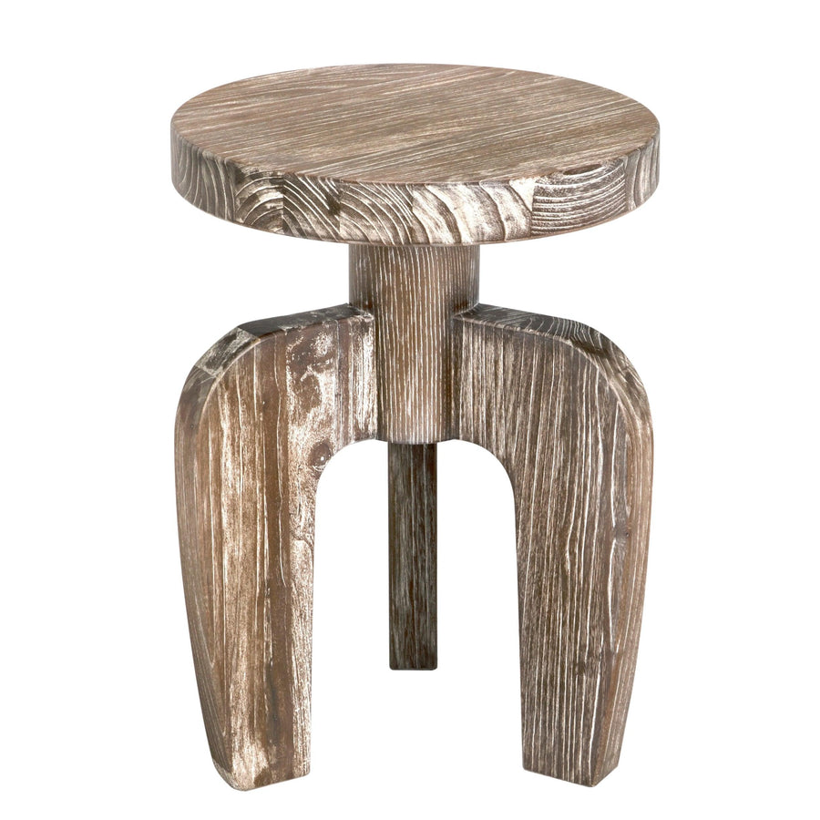 SwayLiving New Shizue Small Side Table, Distressed Mindi ACCENT TABLES