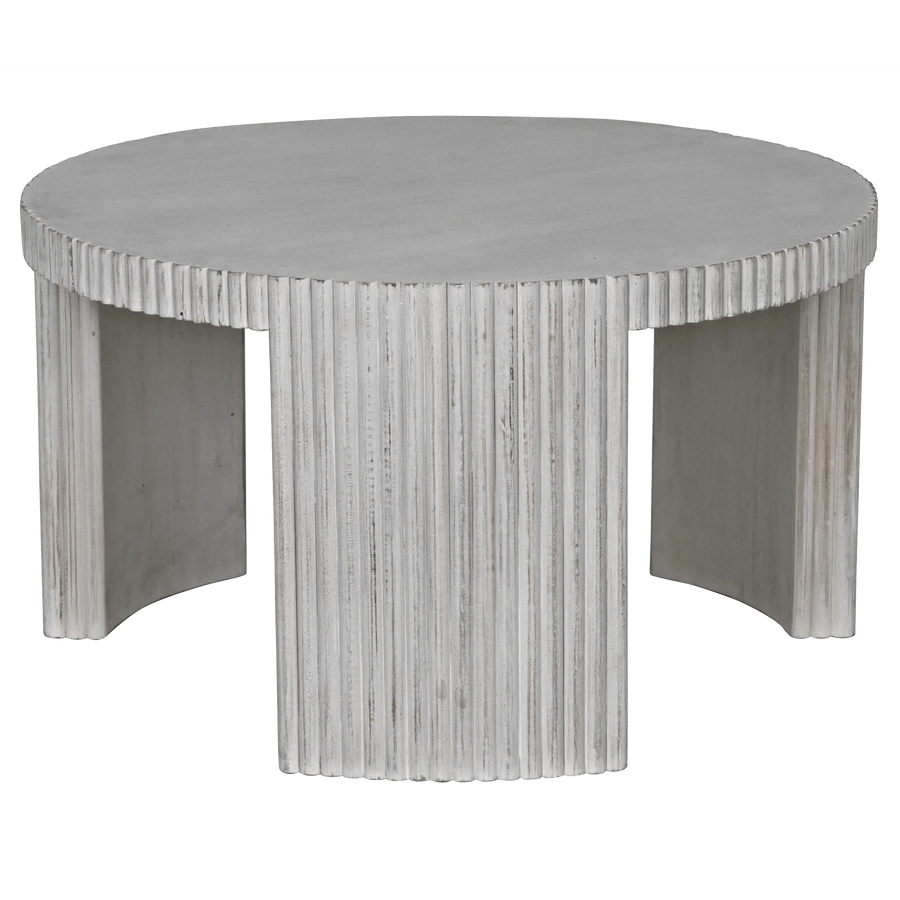 SwayLiving Jgor Side/Coffee Table, White Wash ACCENT TABLES