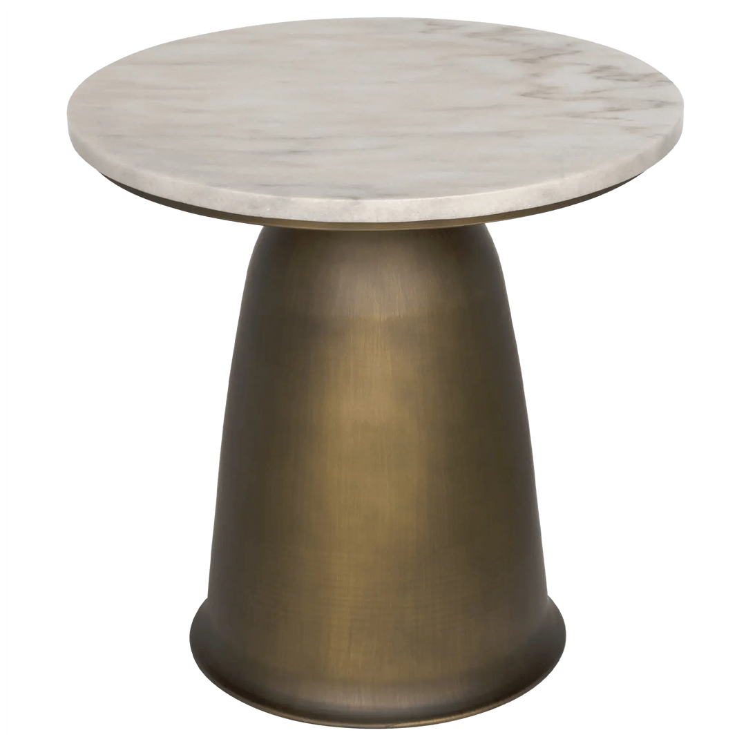 SwayLiving Aiden Side Table, Aged Brass ACCENT TABLES