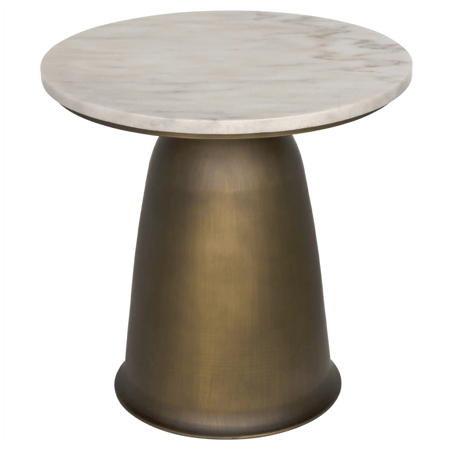 SwayLiving Aiden Side Table, Aged Brass ACCENT TABLES