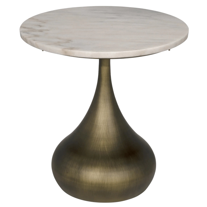 SwayLiving Mateo Side Table, Aged Brass ACCENT TABLES