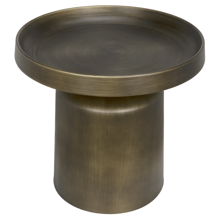 SwayLiving Lee Side Table, Aged Brass ACCENT TABLES