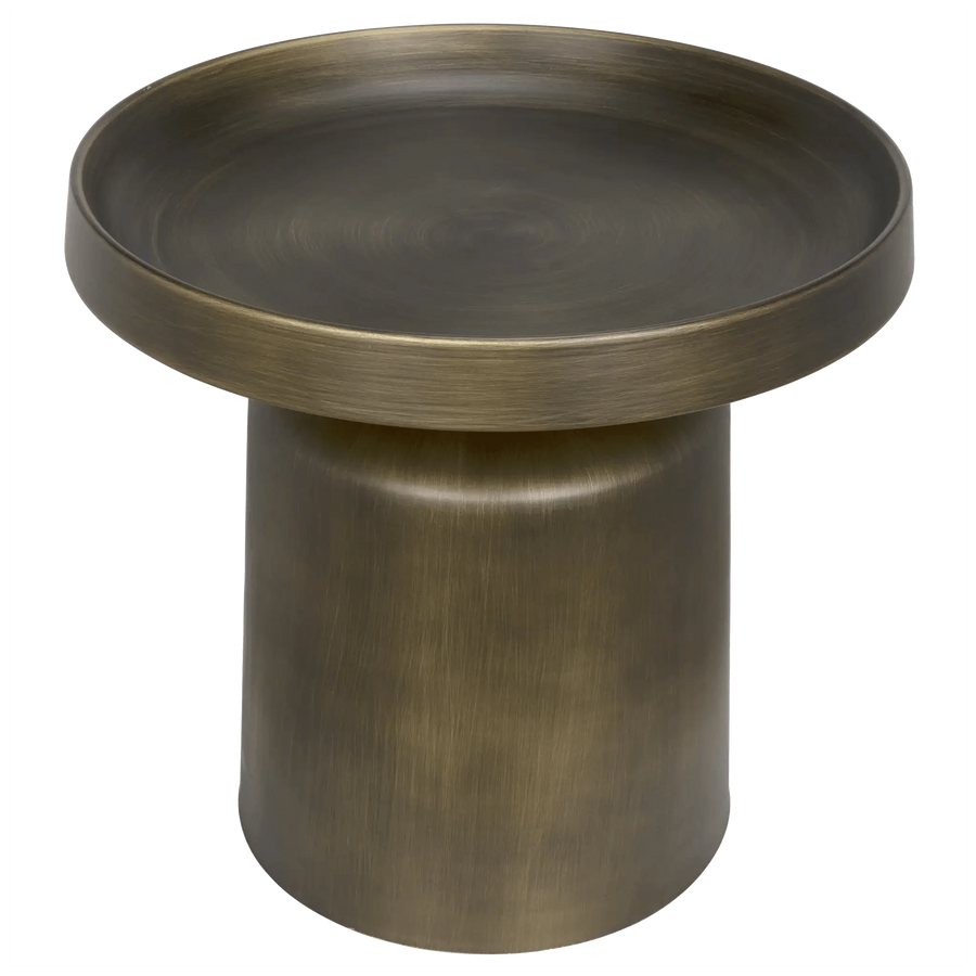SwayLiving Lee Side Table, Aged Brass ACCENT TABLES