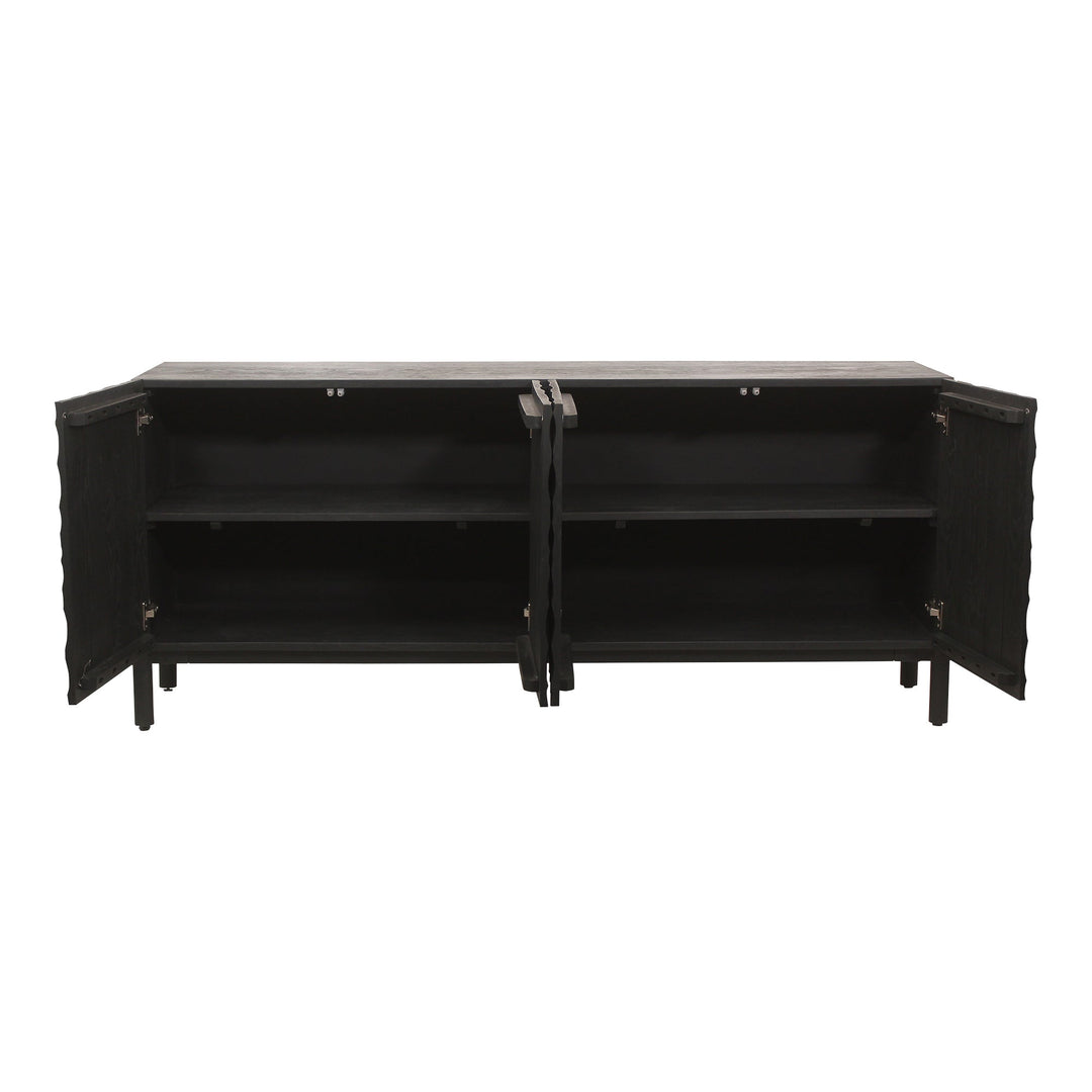 SwayLiving - Misaki Oak Sideboard Black - GZ-1152-02 | SwayLiving