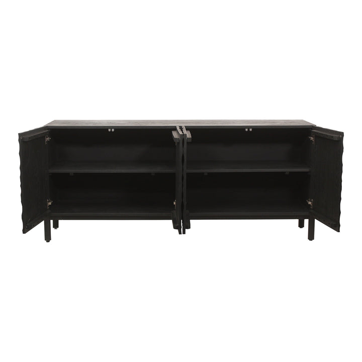 SwayLiving - Misaki Oak Sideboard Black - GZ-1152-02 | SwayLiving