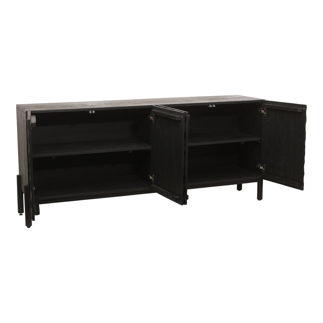 SwayLiving - Misaki Oak Sideboard Black - GZ-1152-02 | SwayLiving