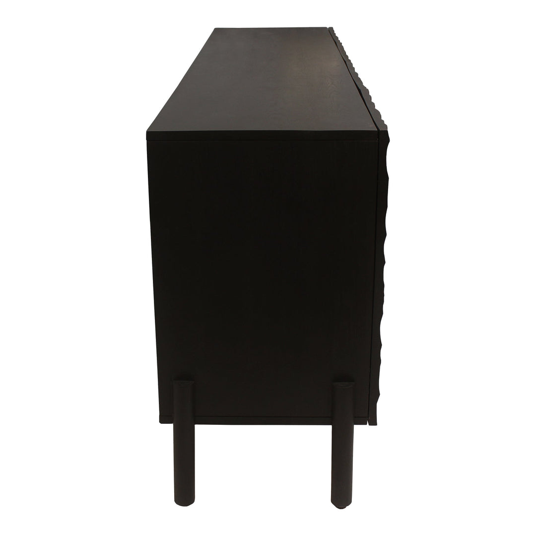 SwayLiving - Misaki Oak Sideboard Black - GZ-1152-02 | SwayLiving