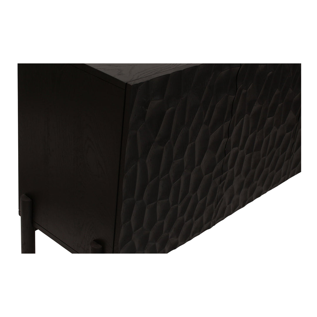 SwayLiving - Misaki Oak Sideboard Black - GZ-1152-02 | SwayLiving