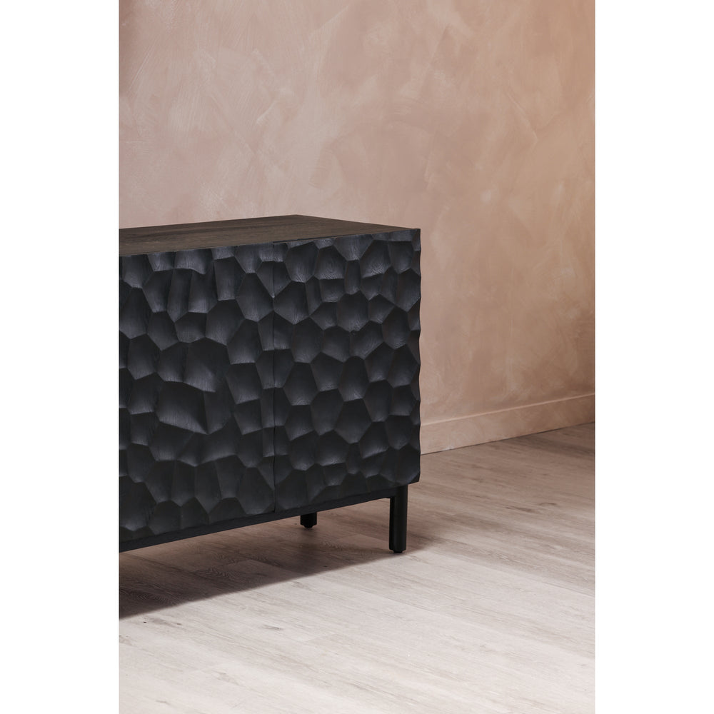 SwayLiving - Misaki Oak Sideboard Black - GZ-1152-02 | SwayLiving
