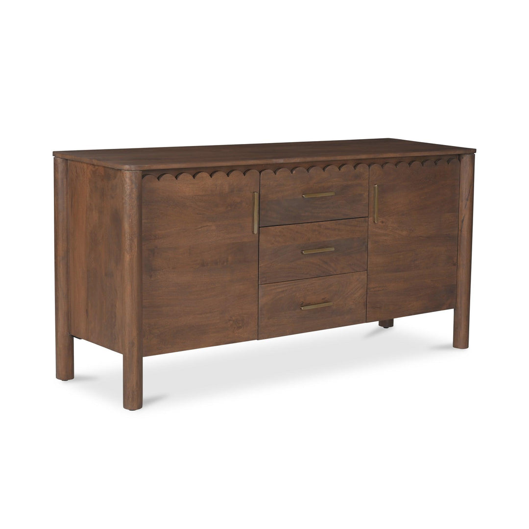 Wiley 3 Drawer Sideboard Vintage Brown - SwayLiving