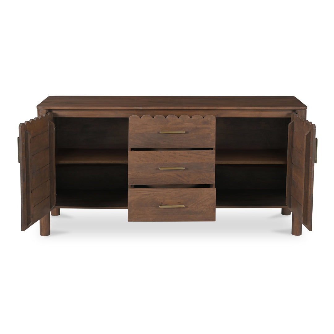 SwayLiving - Wiley 3 Drawer Sideboard Vintage Brown - GZ-1164-03 | SwayLiving